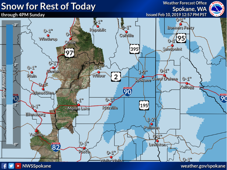 Winter storm systems expected to bring more snow Sunday into Monday Afternoon map